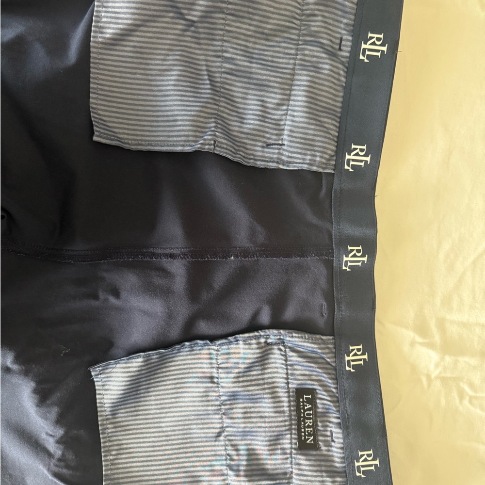 LAUREN Ralph Lauren Gray Trousers - Ultraflex Stretch Flat Front Pants - Picture 3 of 5